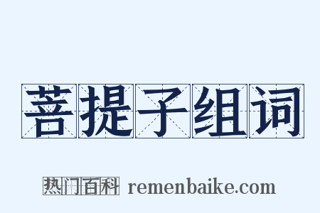 菩提子组词是什么意思的图片